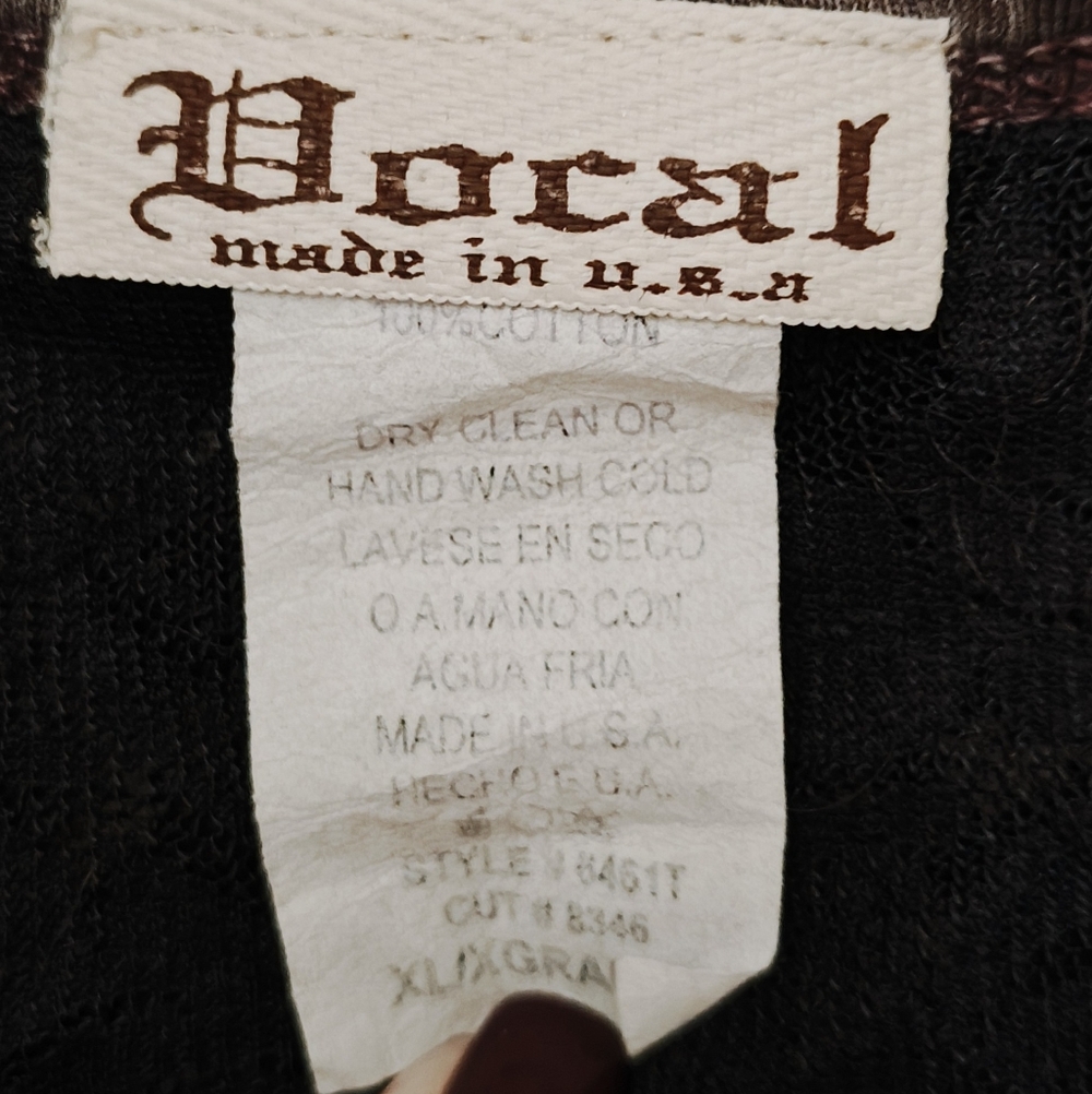 Y2K Vocal Grunge Rhinestone Fleur de lis & Angel Wings w Lace Detail Tank Top - Picture 14 of 14